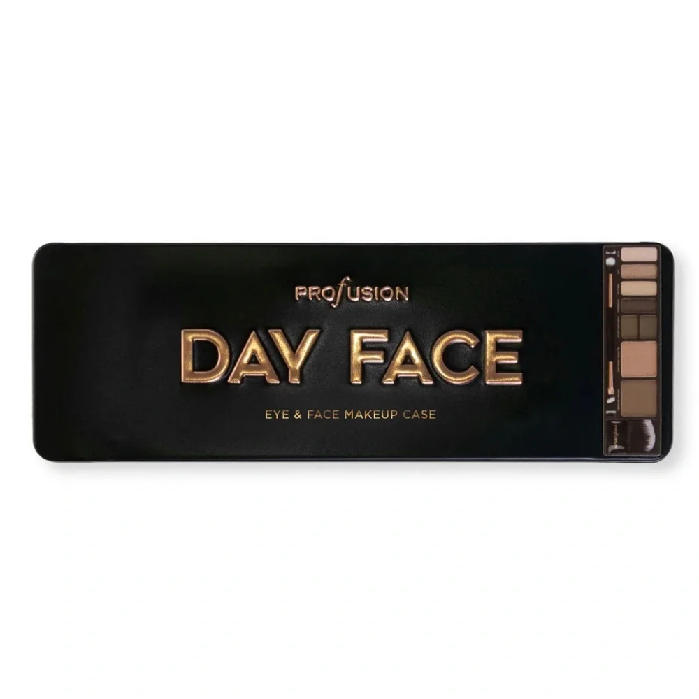 Profusion Day Face Pro Makeup Case Natural Eyeshadow, Highlight, Bronzer​​
